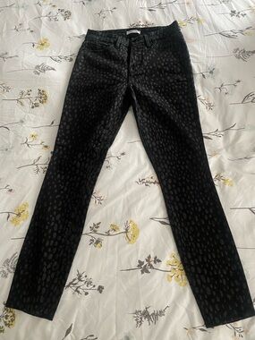 Good American Black Spot-Print Jeans